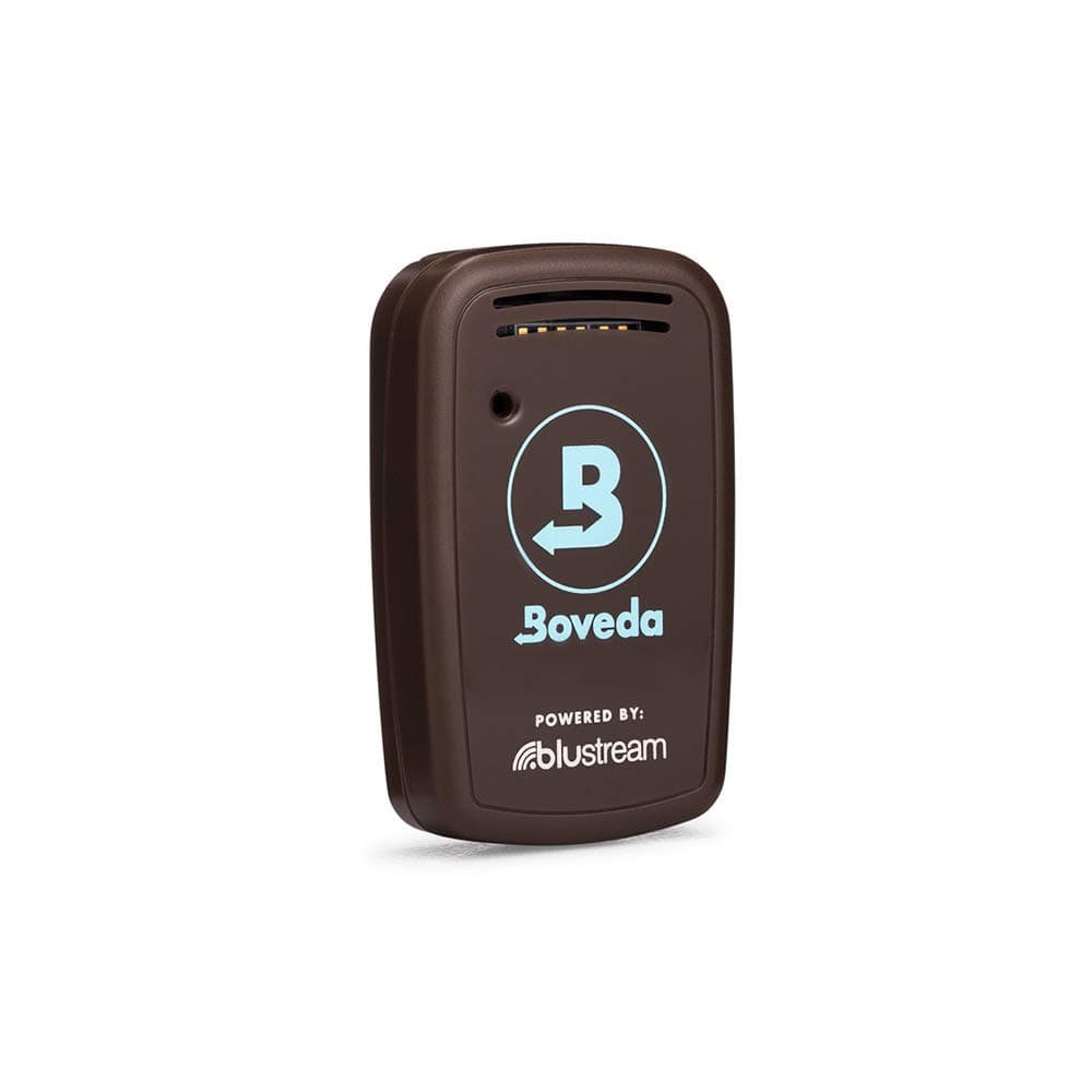 Boveda Smart Hygrometer for Humidors, Herbal & Music | Measures RH and Temperature With Auto Alerts to Your Phone | Easy-to-Use Calibration Kit Included | App for iOS/Android | 1-Count