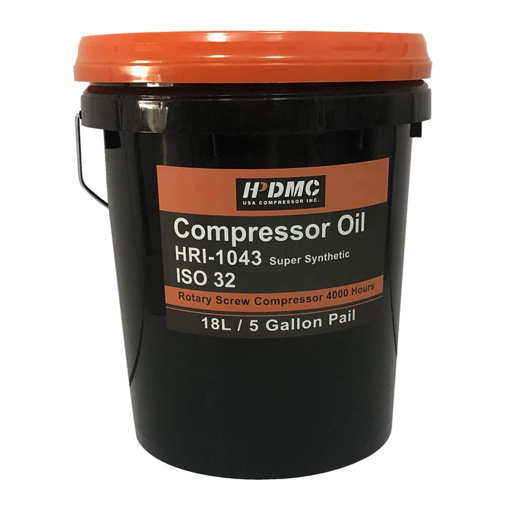 ISO 32 Grade Synthetic Based Compressor Lubricant Standard 4000 Hour Rotary Screw Air Compressor Lubricating Oil 5 Gallon Pail Extended Life Oils