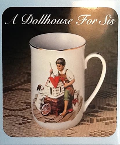 Norman Rockwell Collector's Porcelain Mug - "A Dollhouse for Sis"