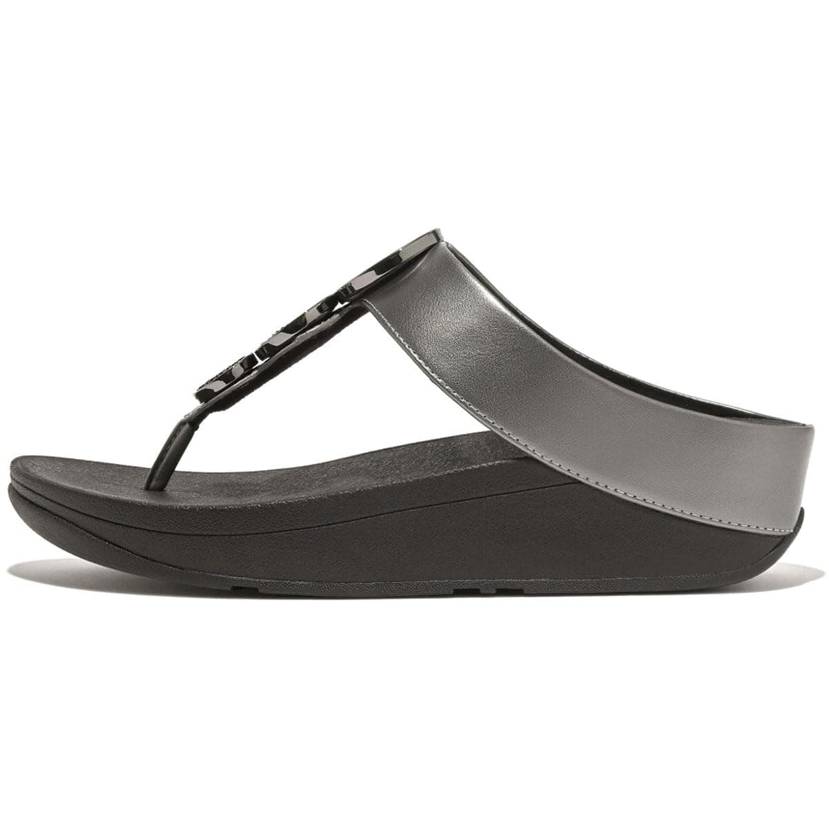 Women's Halo Bead-circle Metallic Toe-post SandalsSandal