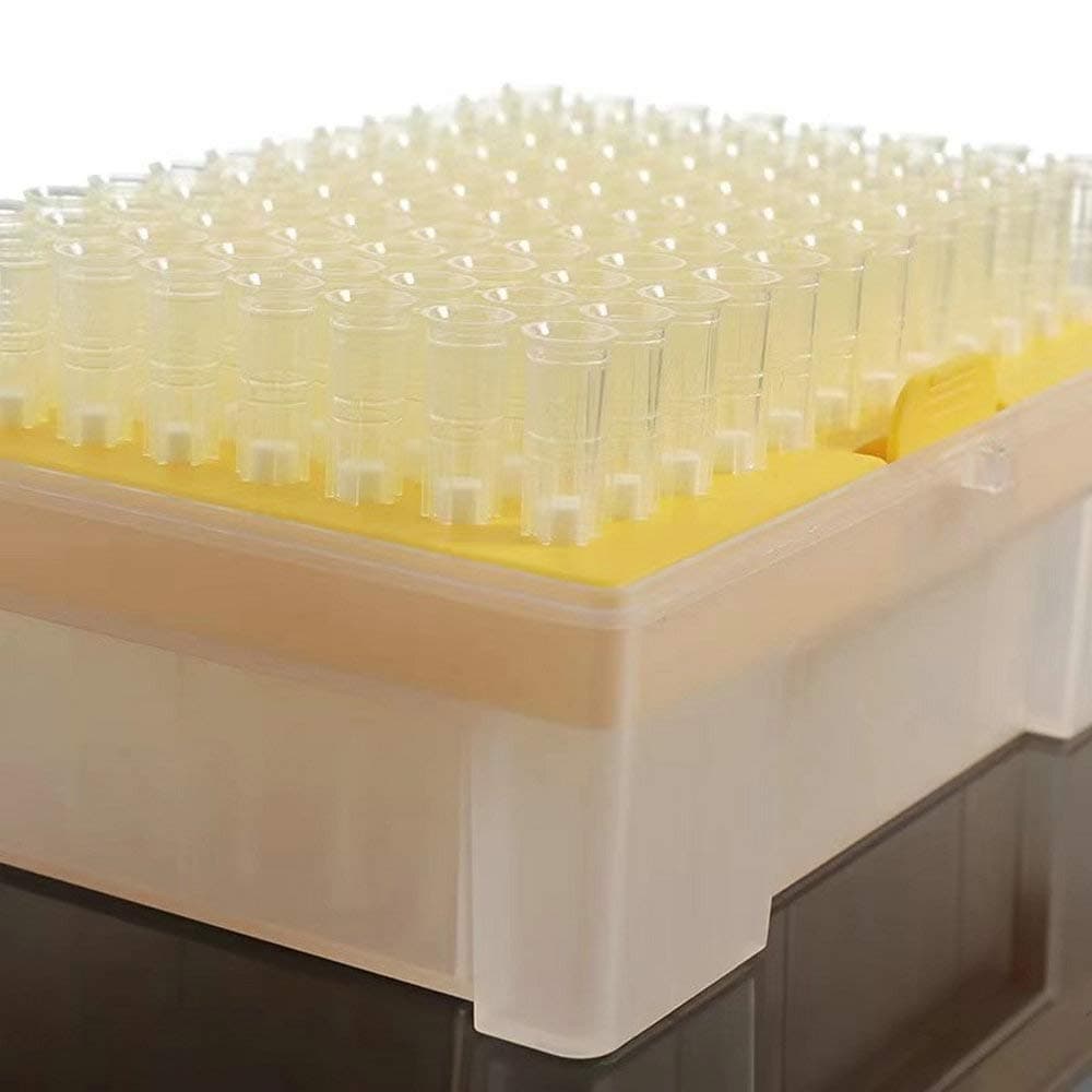 100ul Filtering Pipette Tips - Universal Filter Pipette Tips - Racked,RNase/DNase Free & Pyrogen Safe, Clear, 96 Tips/Rack Pk x 10 Racks（960 Tips）