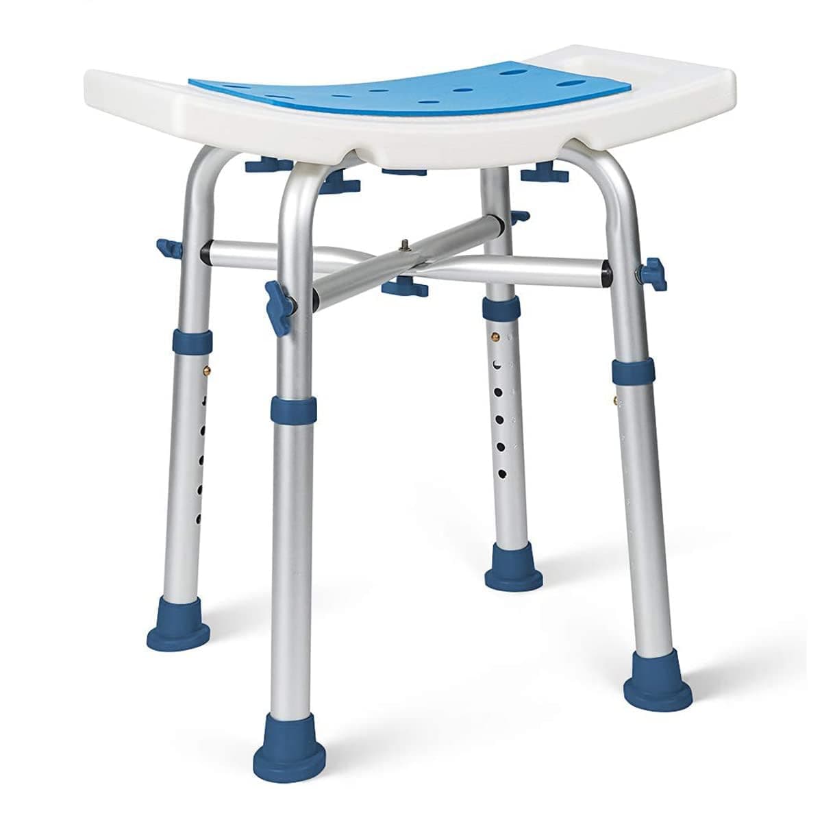 GreenChief Heavy Duty Shower Chair 500lb, Padded Bath Seat, Narrow Bathtub Chair for Elderly, Senior, Handicap & Disabled