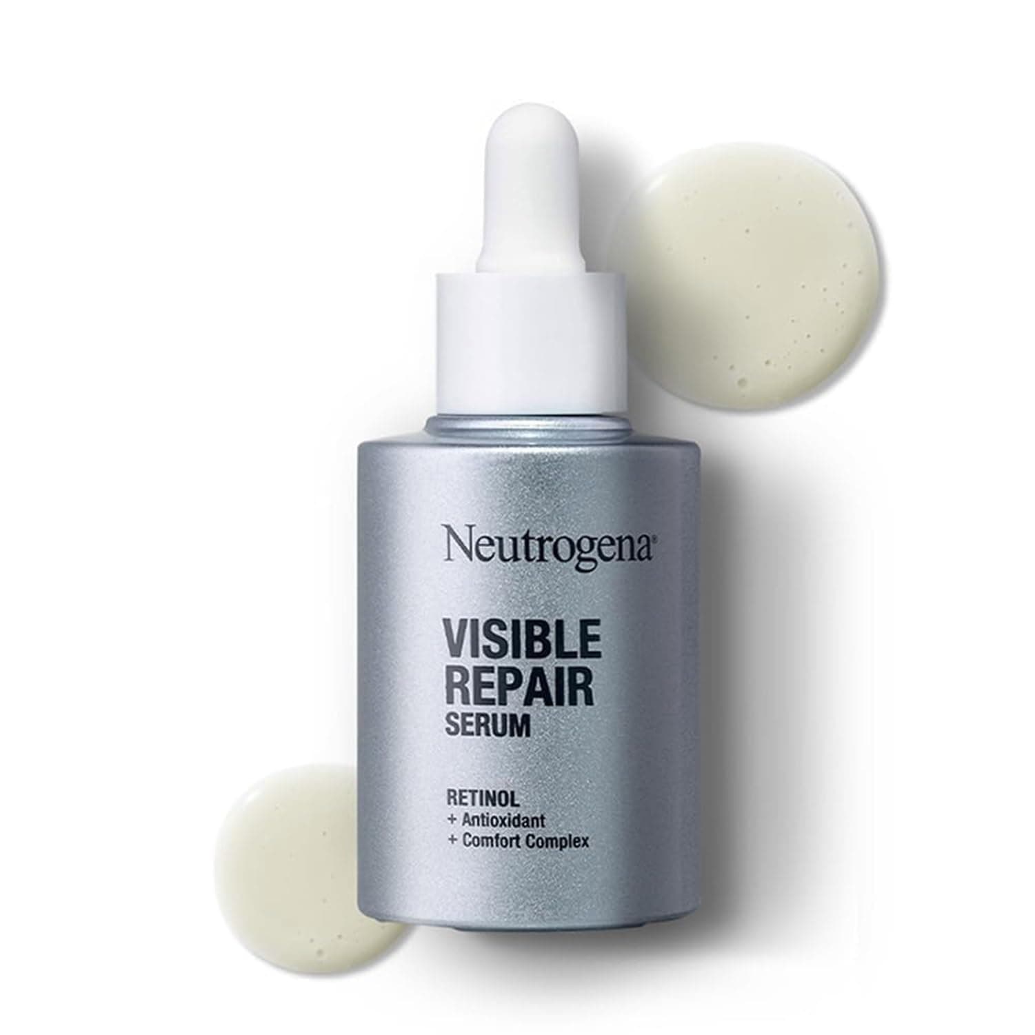 - Neutrogena Visible Repair Retinol Serum: Boosts Collagen for Anti-Ageing, Wrinkles & Fine Lines 30ml