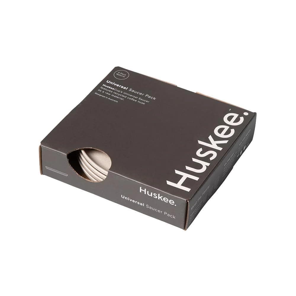 4 x Huskee Cup Universal Saucers (Natural)