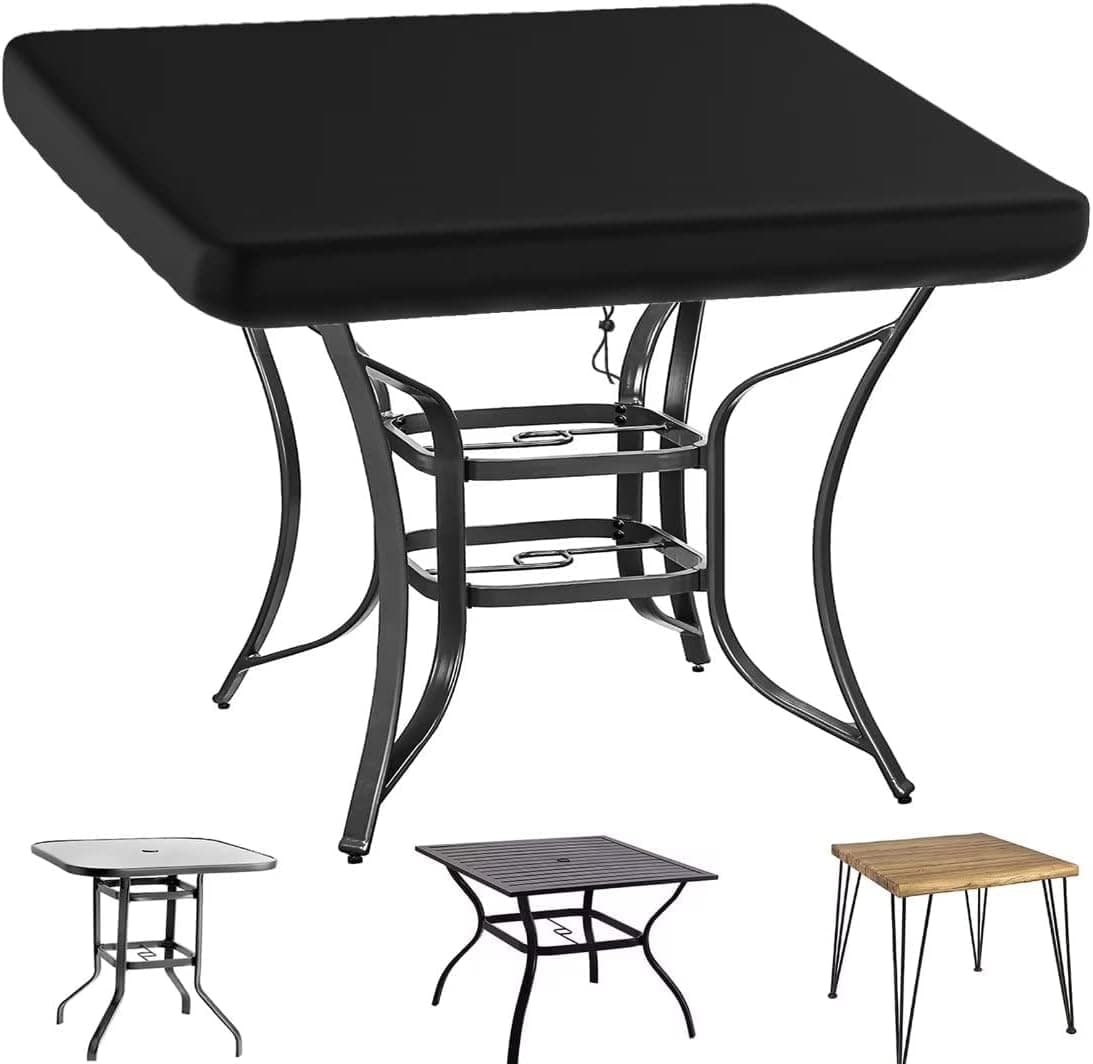 Cover Table Top Cover for Garden Table Protective Cover Garden Table Cover Lounge Table Cover Weatherproof Covers for Garden Tables Table Top Cover 140 x 140 x 15 cm…