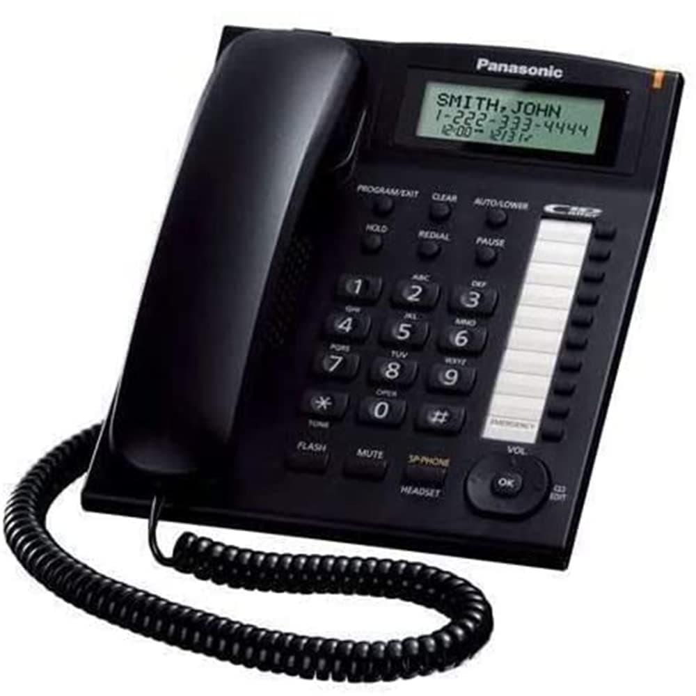 Panasonic KX-TS880 Integrated Corded Telephone, Black