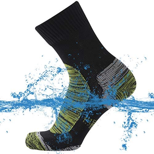 SuMade Waterproof Socks, Unisex Men Women Breathable Dry Fit Moisture Wicking Hiking Cycling Kayaking Crew Socks