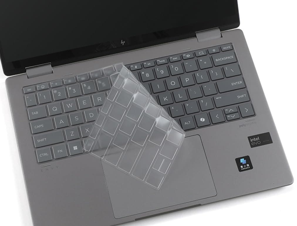 CaseBuy Keyboard Cover for 2025 2024 HP Envy 2-in-1 14-FA 14-fc 14-fa0013dx 14-fa0023dx fa0033dx 14z-fa000 14-fc0023dx 14-fc0013dx 14t-fc000, HP Envy x360 2-in-1 Laptop 13-bf 13t-bf Series 13.3"