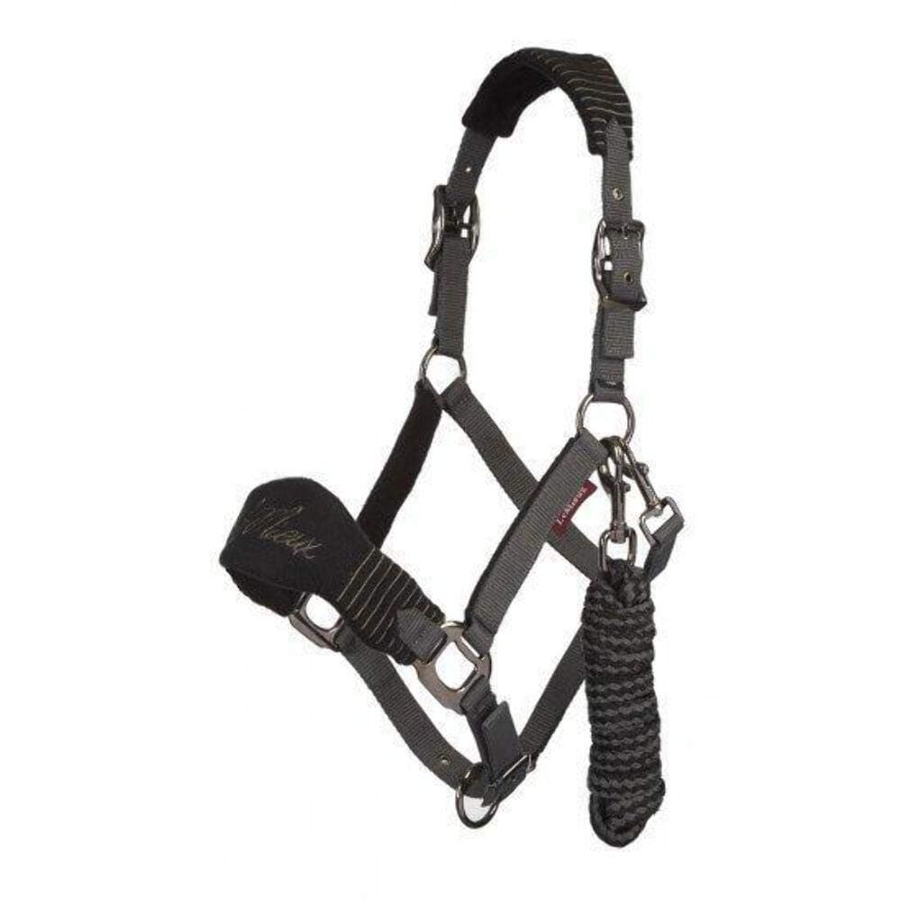 LeMieux Vogue Fleece Headcollar with Lead Rope - Extra Padding, Adjustable at Curb and Poll Strap