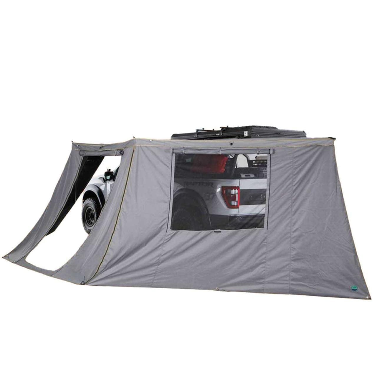 Overland Vehicle Systems OVS 18159909 Nomadic Awning 180 - Side Wall - Dark Gray With Storage Bag