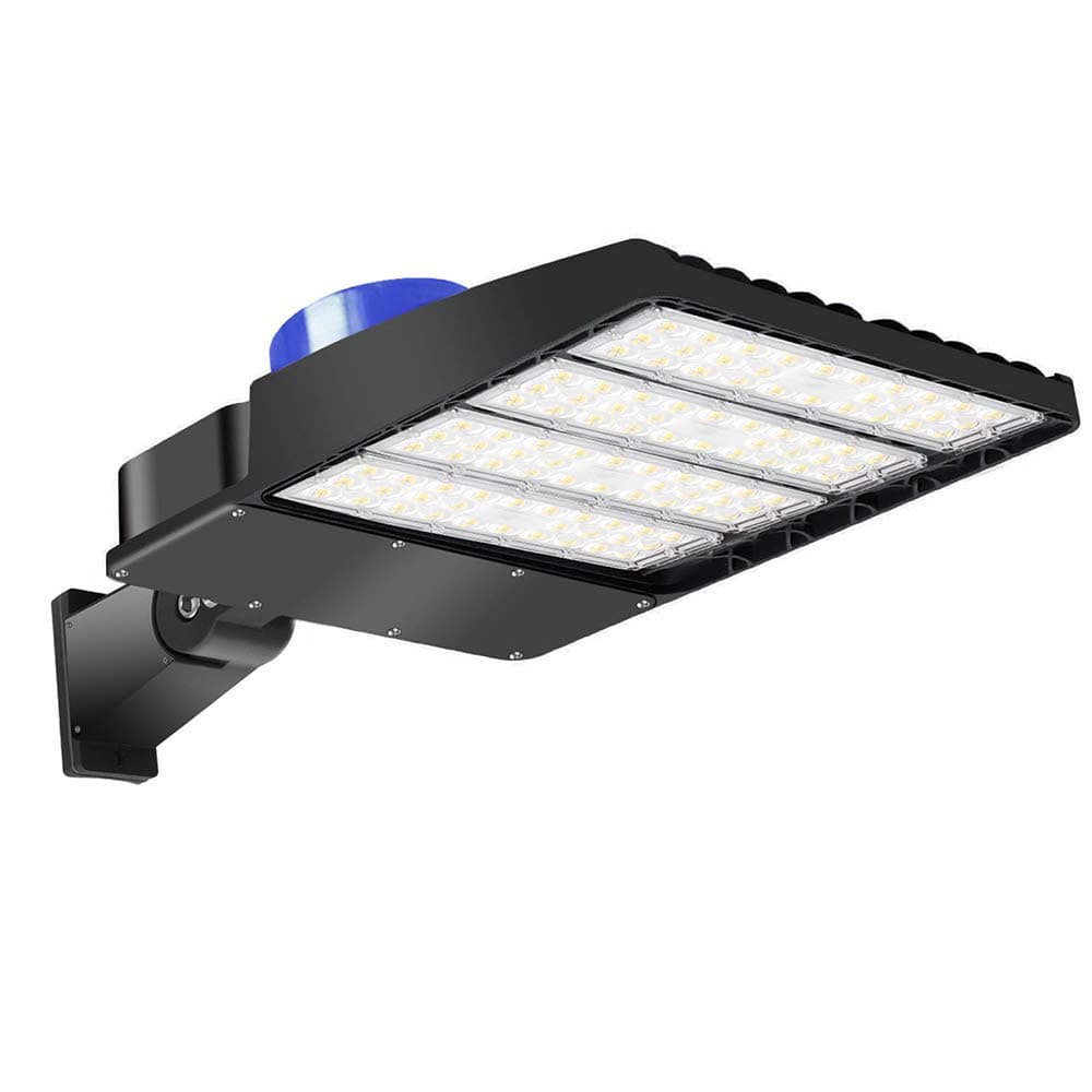 LED Parking Lot Lights 250W, 32000LM Super Efficiency, 5000K LED Street Lights Shoebox Pole Lights with Photocell, Replaces 1000W Halide Waterproof Outdoor Commercial Area Road Lighting(Arm Mount)