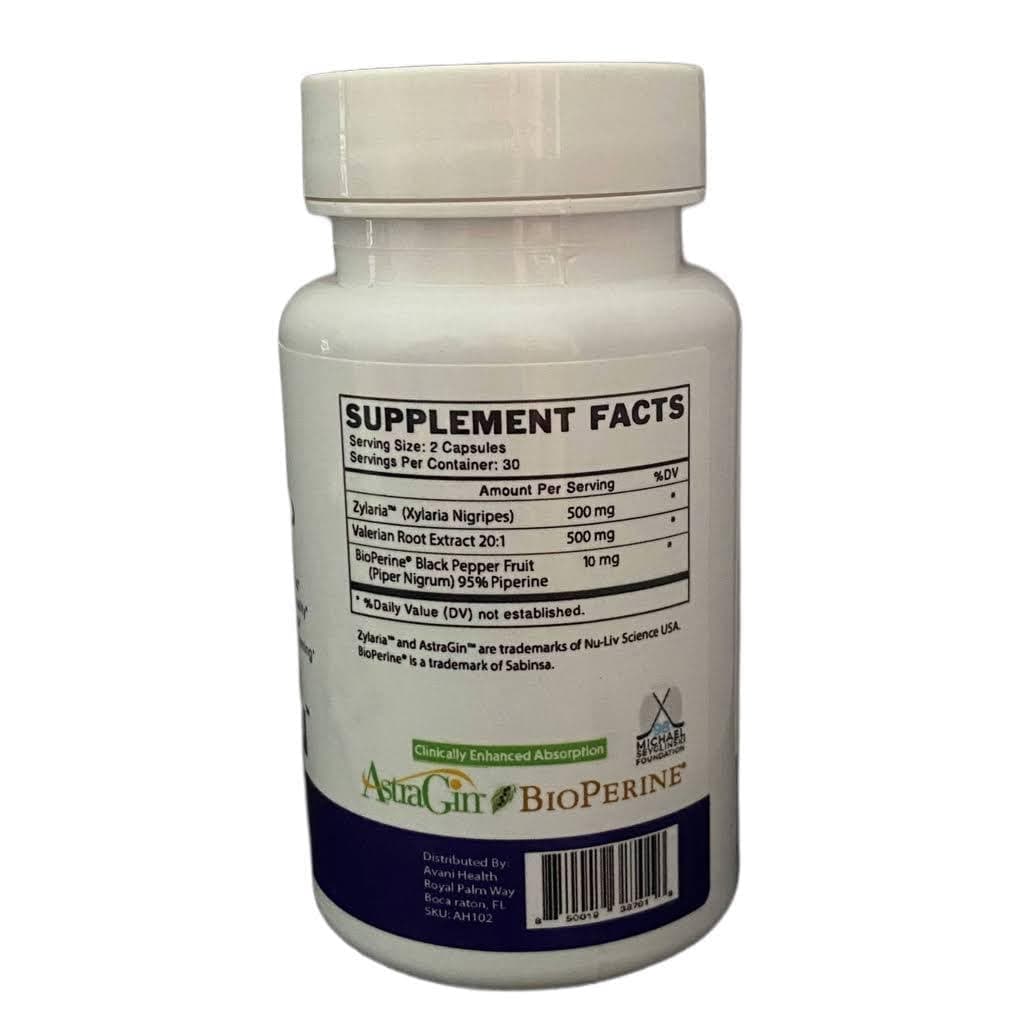 Avani Health - Stress + Sleep Support - zZz Sleep Aid and Adrenal Fatigue Supplement - Clinical Studied for Sleep Help, Stress Relief - Bioperine and AstraGin - Gluten Free - 60 Vegan Capsules