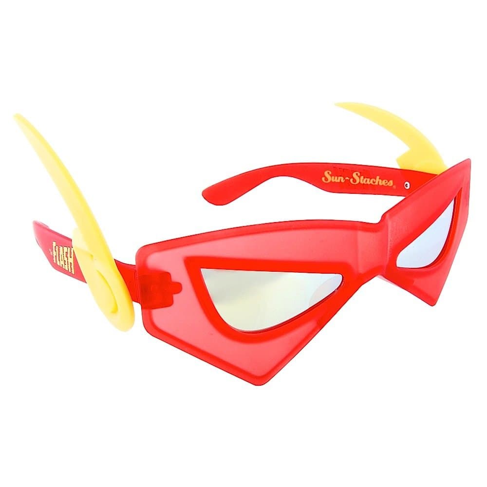 DC Comics Offiical Flash Sunglasses | Costume and Cosplay Accessory | UV400 | One Size Fits Most