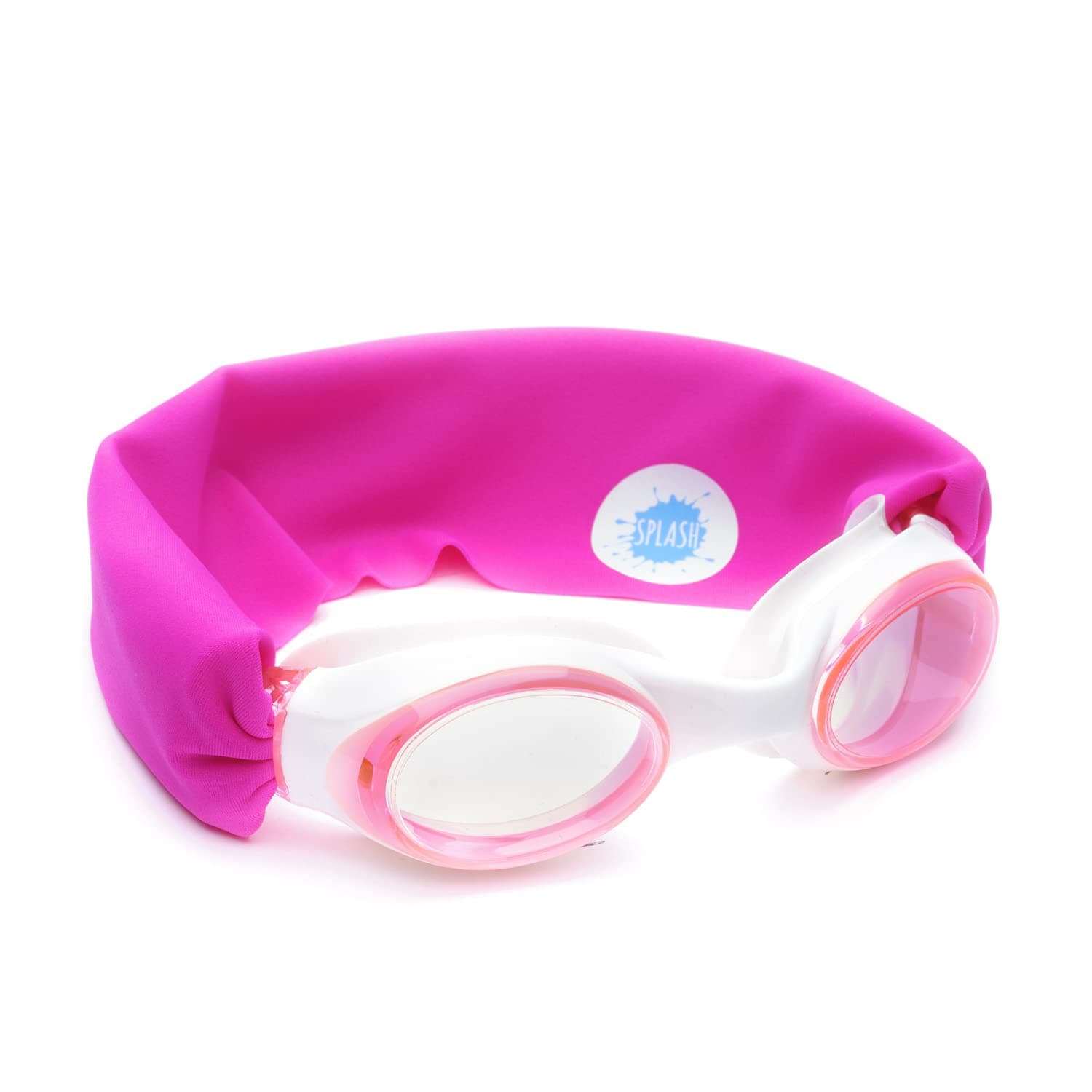 - SWIM GOGGLES with Fabric Strap -Fun, Fashionable, Comfortable - Adult & Kids Swim Goggles