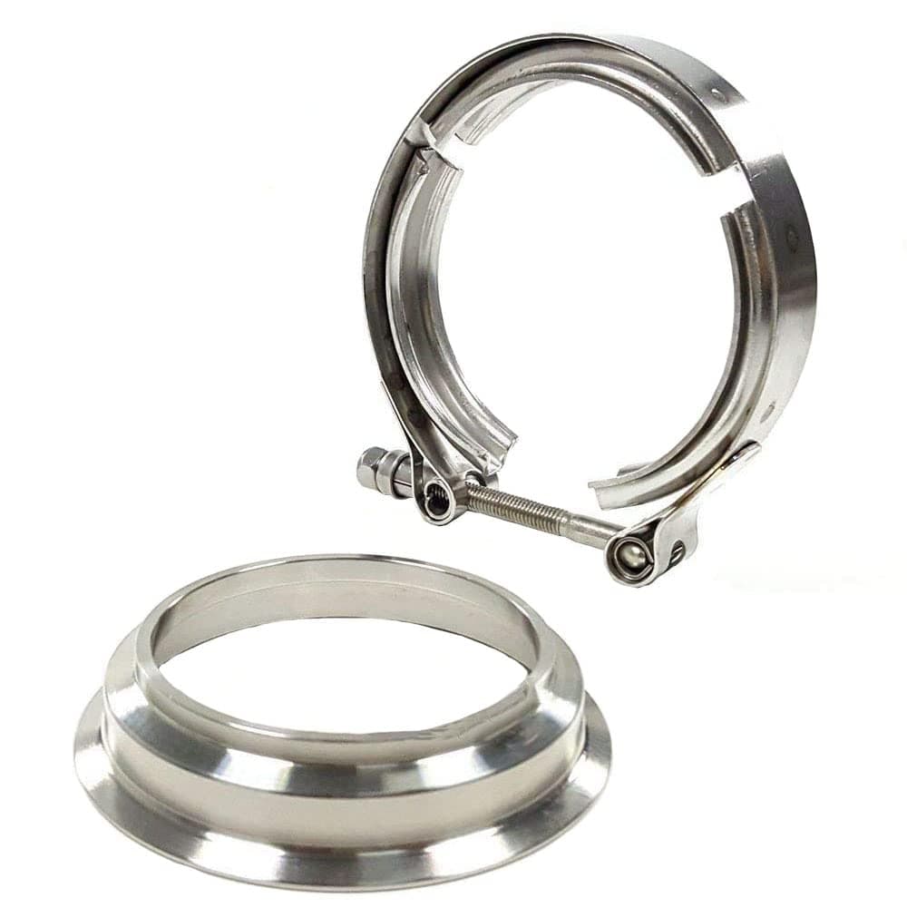 XRTMD V Band Clamp ID=3.0"/3.5" Flange For Borg Warner S200 S200-SXE S300 S300-SXE S200SX S257 S366 Turbo