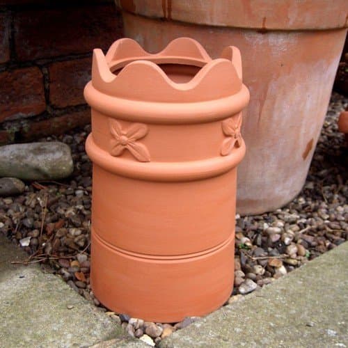 Weston Mill Pottery Terracotta Miniature Chimney Pot Planter (21cm/8 1/4" high)