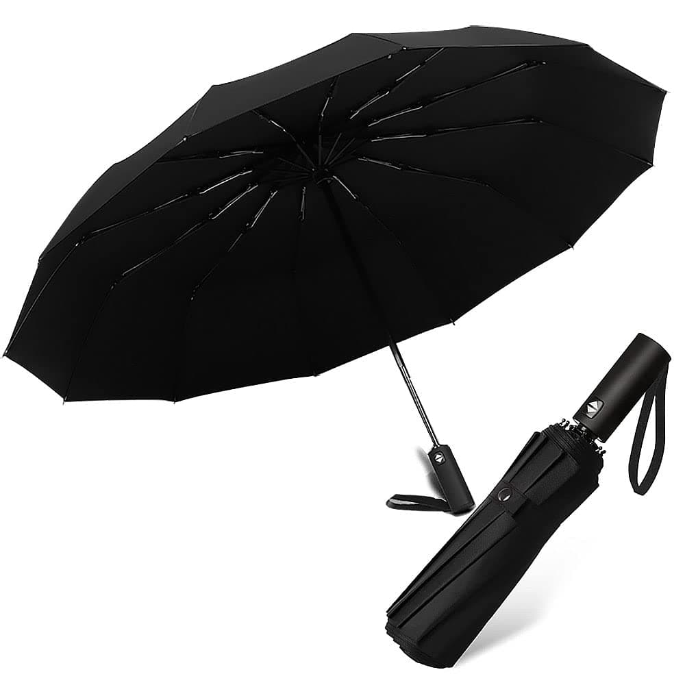 MoninstaSun Protection Umbrella, UPF 50+ UV Protection Rainproof Sunshade Umbrella, Men and Women Portable Auto Open and Close (Blue)