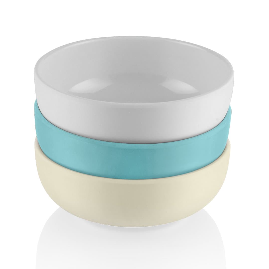 Fearne by Swan Round Mixing Bowl Set, Melamine, Assorted Colours, Set of 4