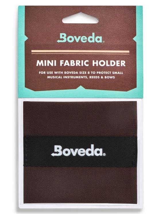 for Music: 1 Mini Fabric Holder – Holds Up to 2 Size 8 – Improves Efficiency of Boveda Two-Way Humidity Control In a Bow Case or Reed Case
