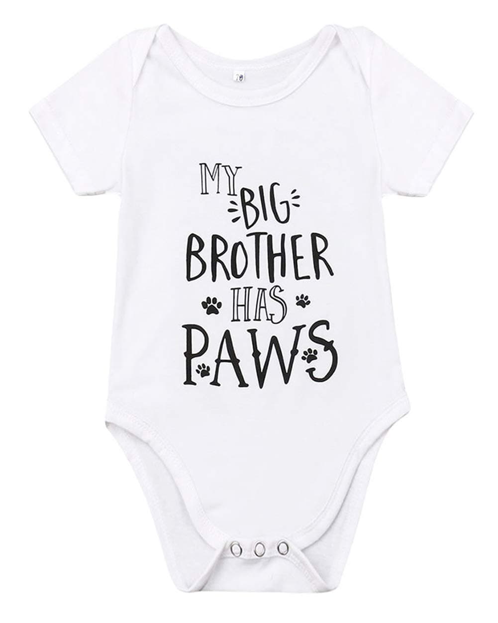 Newborn Baby GOT My Mind ON My Mommy Paws Funny Bodysuits Rompers Outfits Grey White 0-18M