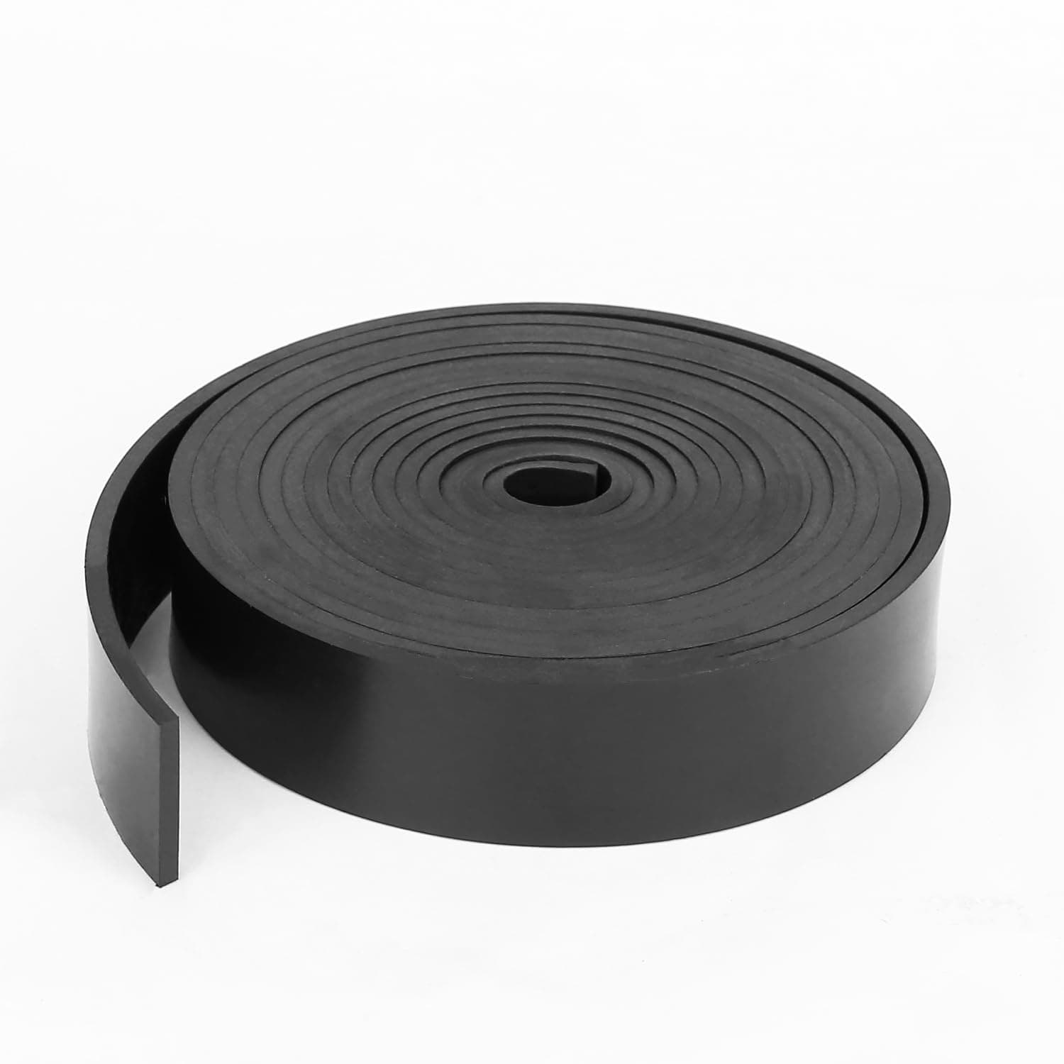 WochiTV Solid Rubber Strips Rolls, 1" Wide x 1/8" Thick x 120" Long Neoprene Rubber Sheets Perfect for DIY Gasket Material, Sealing, Liner, Shield, Padding, Mat