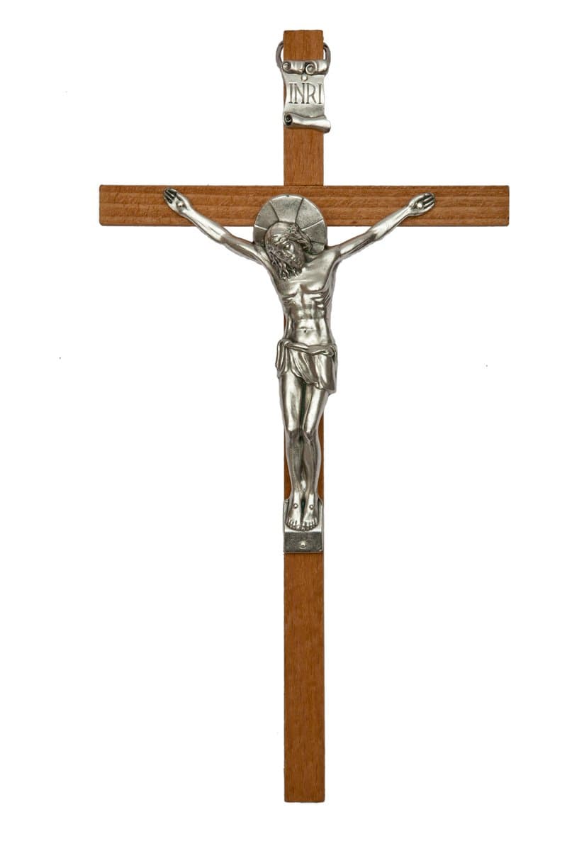 Crucifix Wood 30cms Wood Cross Classroon Large Wood Cross. Large