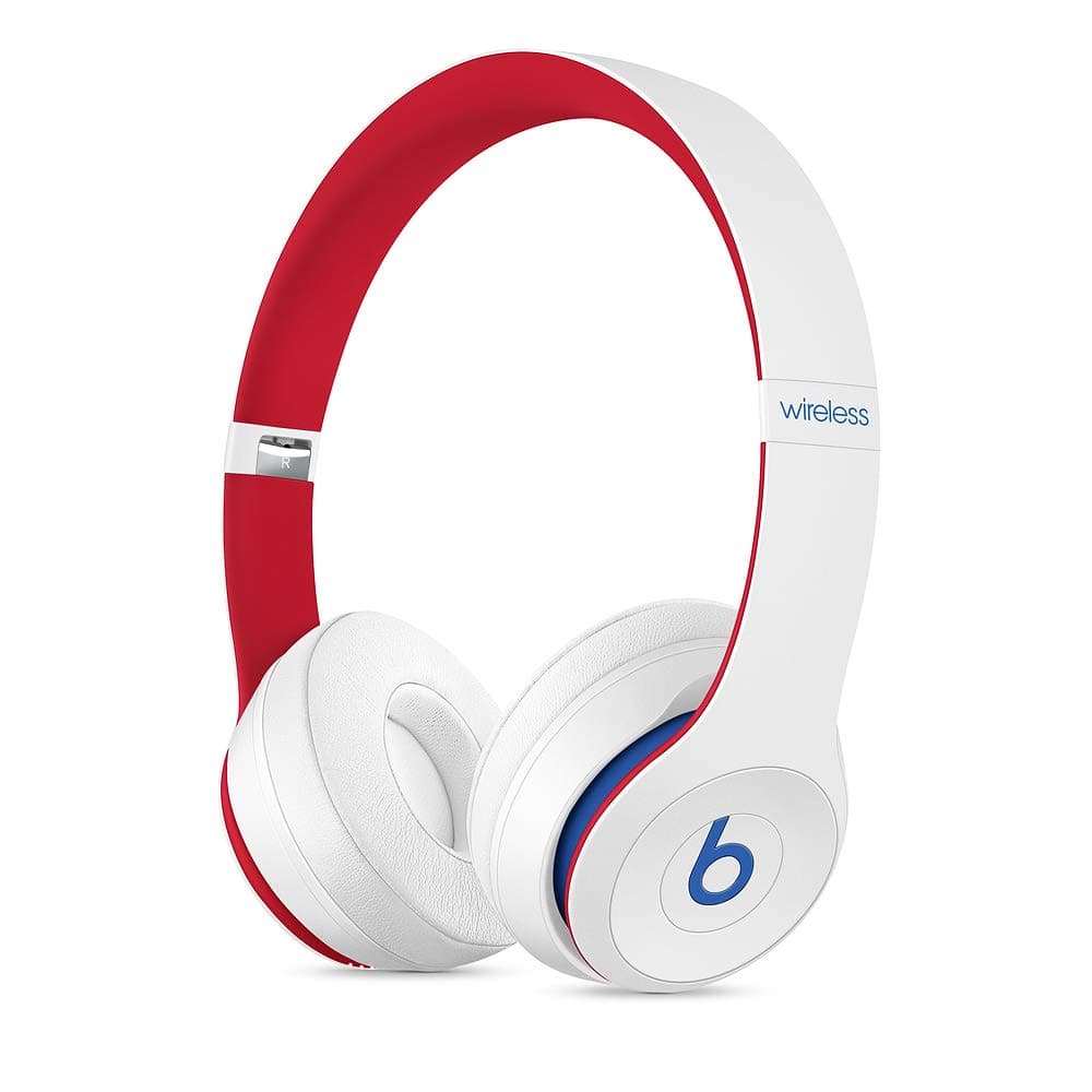 Beats Solo3 Wireless On-Ear Headphones - Apple W1 Headphone Chip, Class 1 Bluetooth, 40 Hours of Listening Time, Built-in Microphone - Club White (Latest Model)