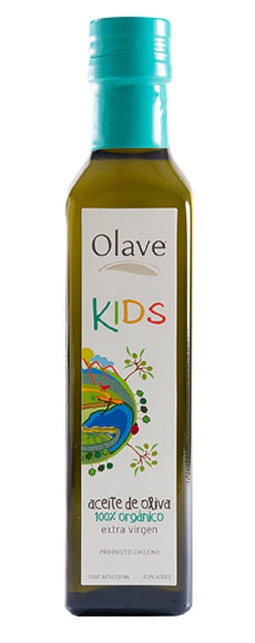 Olave Kids – NEW - 100% Organic Extra Virgin Olive Oil - Single Bottle- 250ml (8.45 Fl. Oz)