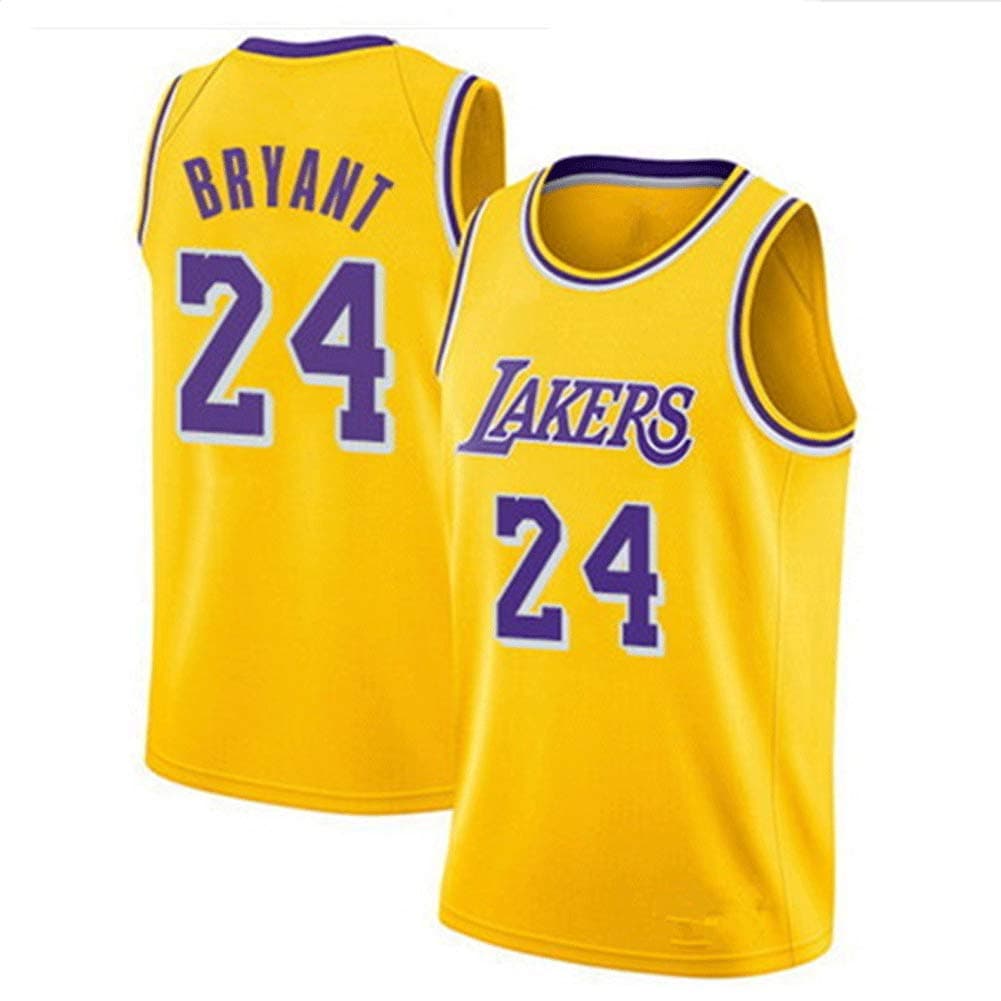 LinkLvoe NBA Jersey Jersey Lakers # 24 Kobe Bryant Retro Basketball Summer Jersey, Fan Jersey, Sleeveless Sportswear, Breathable Sportswear Memorial Kobe Fans, Don't Miss S-XXL