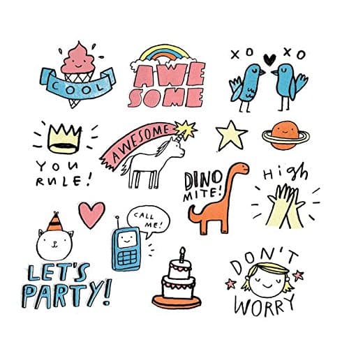 Tattly Temporary Tattoos Party Pals Sheets