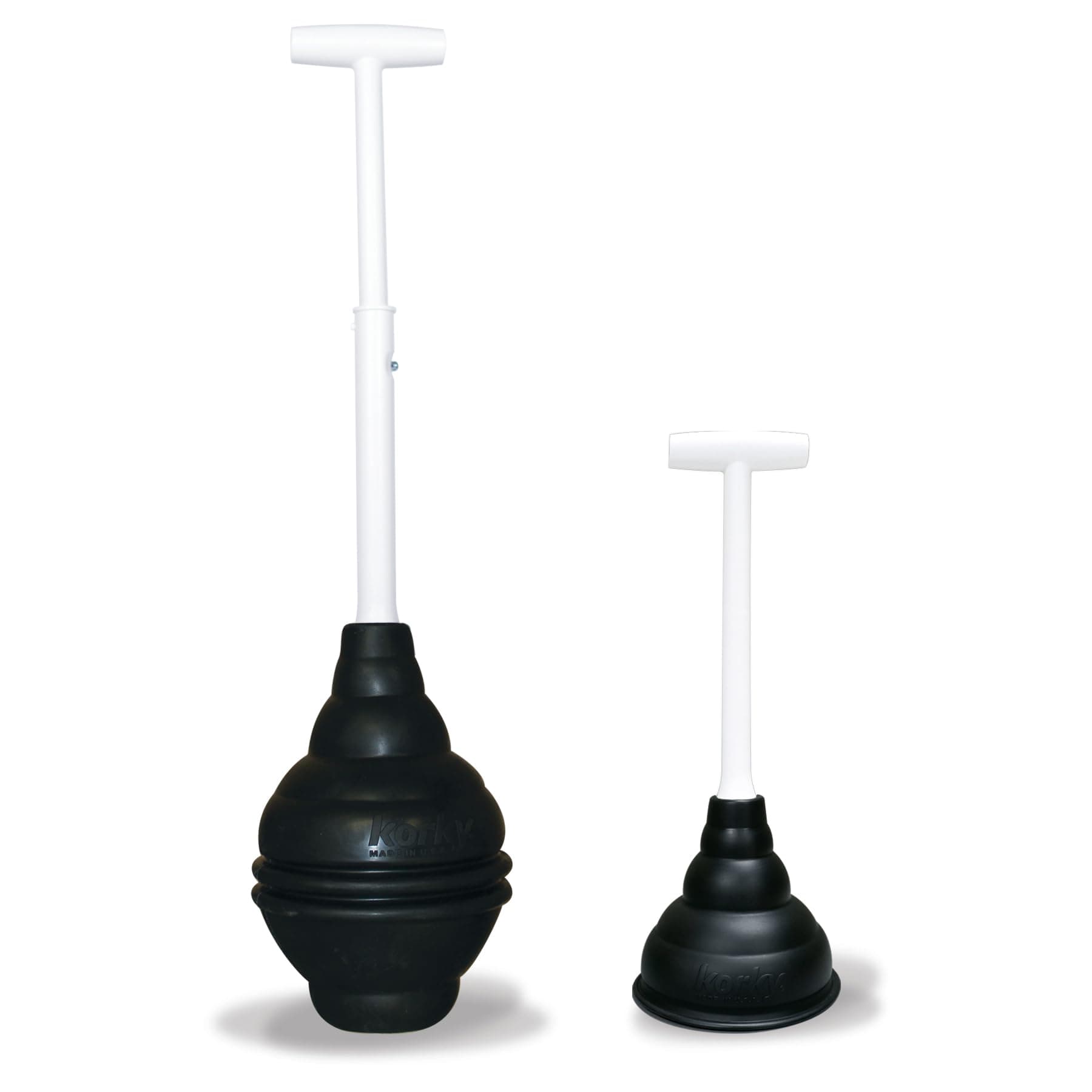 Beehive Max and Mini Plunger Set - Powerful Clog Removal - Heavy Duty Toilet, Sink, and Drain Plungers