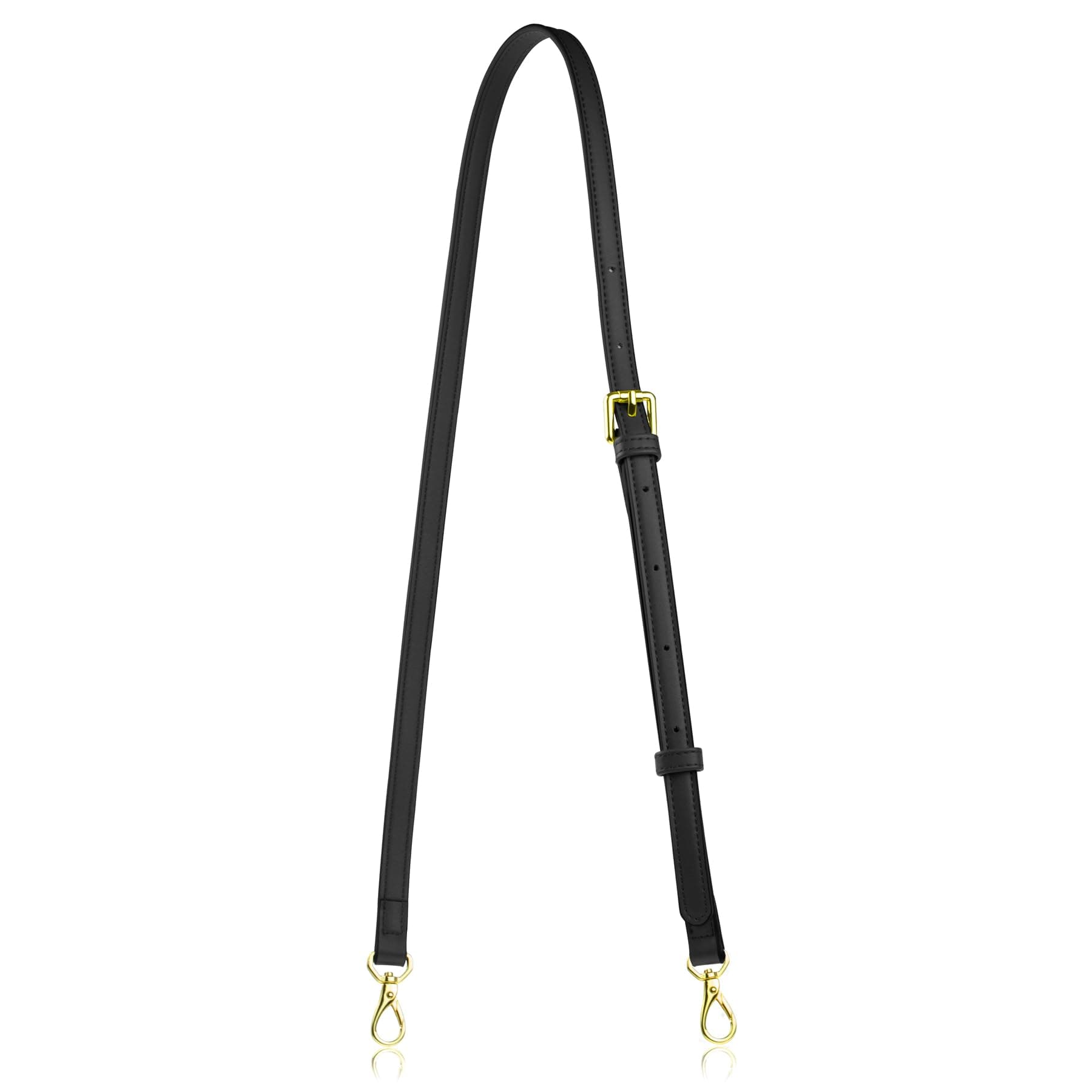 Allzedream Leather Purse Strap Replacement Crossbody Handbag Long Adjustable (Black)