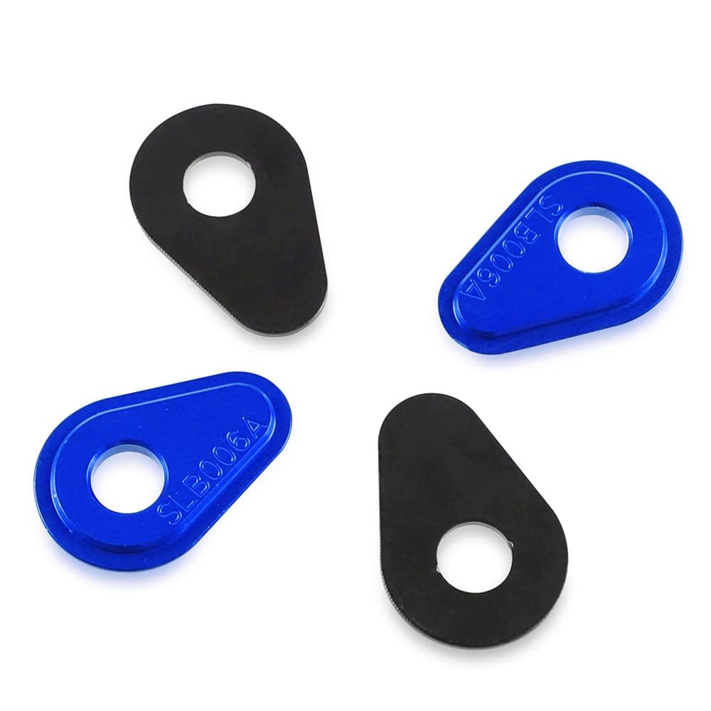 LANQIAN Turn Signal Adapters Spacers for Front or Rear Stalk Type Indicators Fit for MT01 MT03 MT25 MT07 MT10 MT09 FZ07 FZ09 TRACER 900 FJ09 YZF R1 R3 R6 R7 XSR700 XSR900 FZ1 FZ6 FZ8 Blue