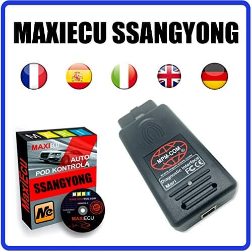 MPM-COM + MaxiECU 2 Diagnostic Interface for SsangYong Vehicles - Professional Diagnostic