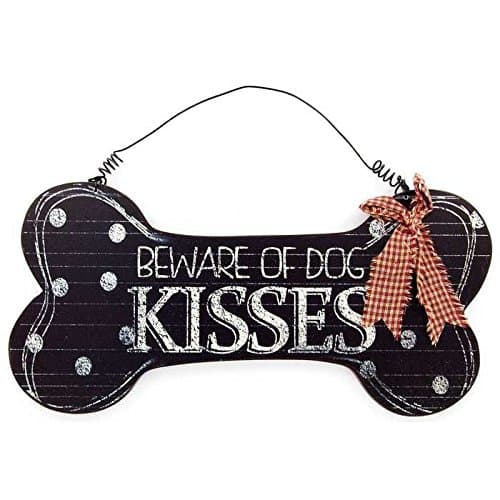 Beware of Dog Kisses Hanging Sign Media Room Theater Decoration Product Name