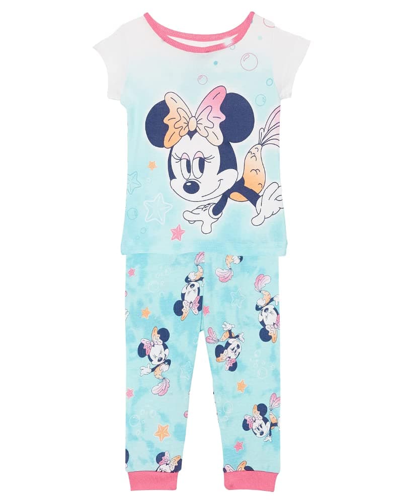 Disney Unisex Kids' 2-piece Snug-fit Cotton Holiday Matching Pajama Set, Soft & Cute for Kids