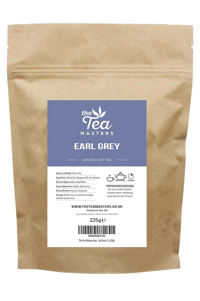 The Tea Masters Loose Leaf Tea - Earl Grey (1 x 225g)
