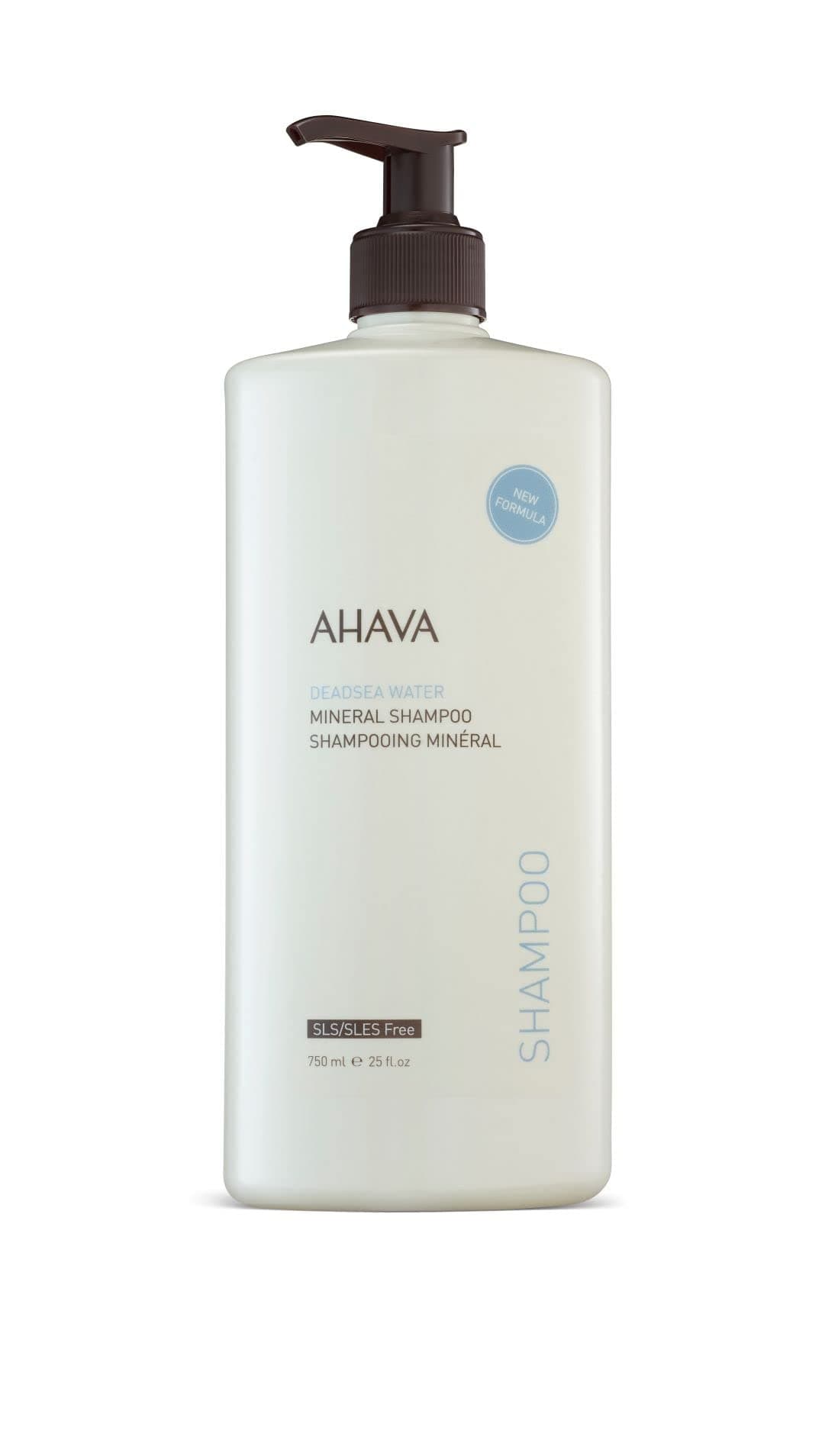 AHAVA Dead Sea Water Mineral Shampoo - Gentle Scalp-Friendly Shampoo for All Hair Types, Softens, Shines, Hydrates & Nourishes, Enriched with Osmoter, Calendula & Aloe Vera