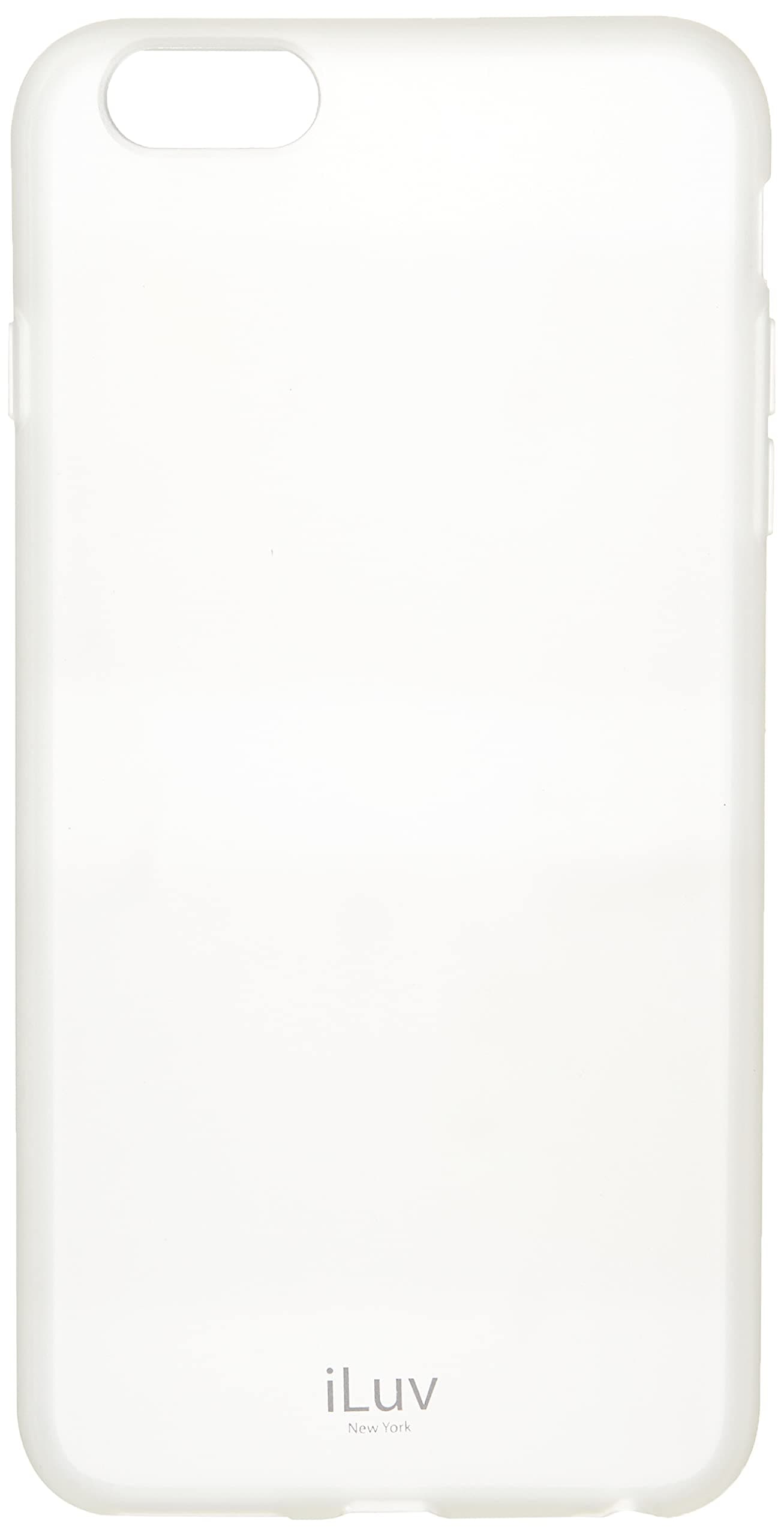 iLuv Soft Flexible Lightweight Protective Case with Semi-Transparent Back, Form-Fitting Construction, Slim Design, and Access To All Ports And Controls For iPhone 6 Plus/6s Plus (Black)