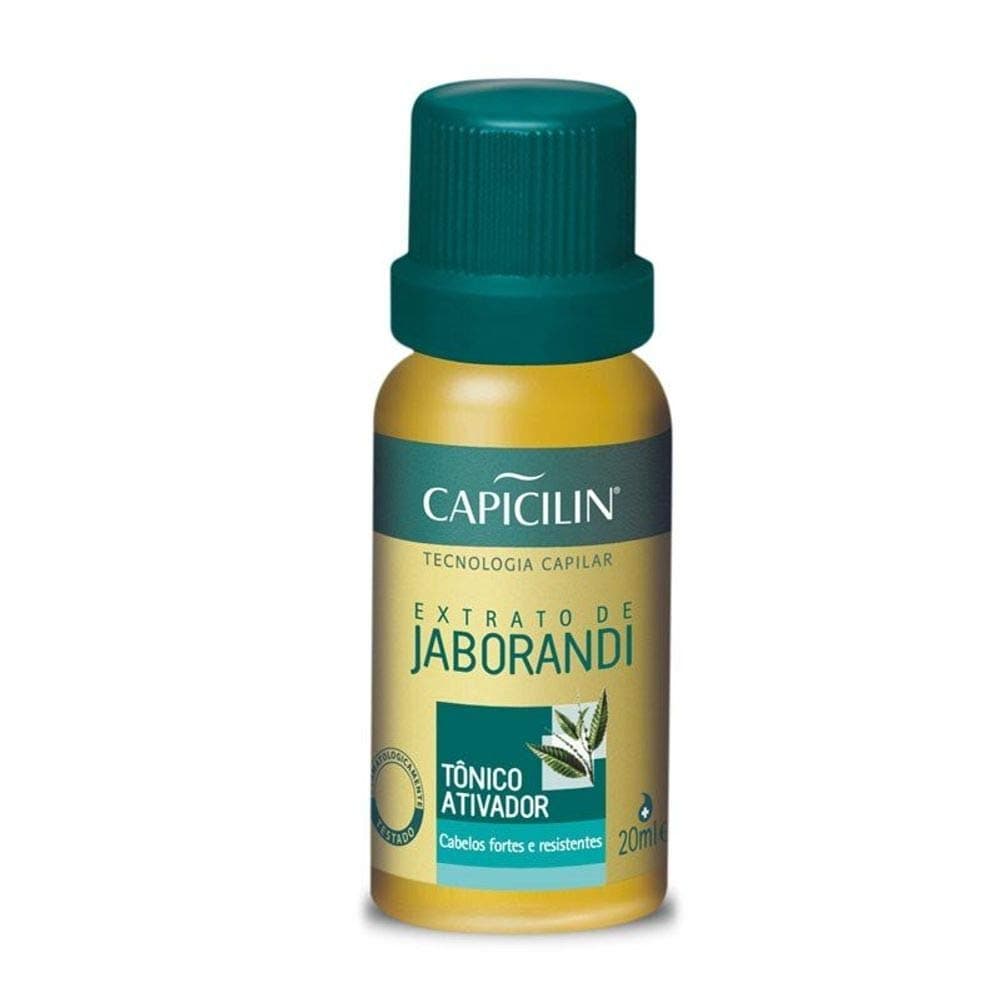 Capicilin Linha Extrato de Jaborandi - Tonico Capilar Ativador 20 Ml - ( Jaborandi Extract Collection - Stimulating Hair Tonic 0.68 Fl Oz.)