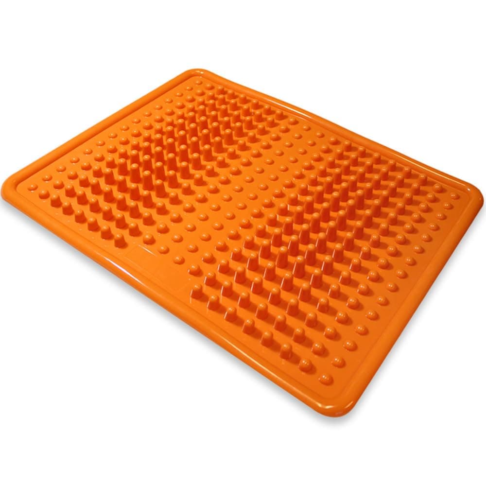 Foot Massager Mat, Acupressure Relaxation Reflexology Mat for Plantar Fasciitis, Heel, Arch Pain & Stress (Orange)