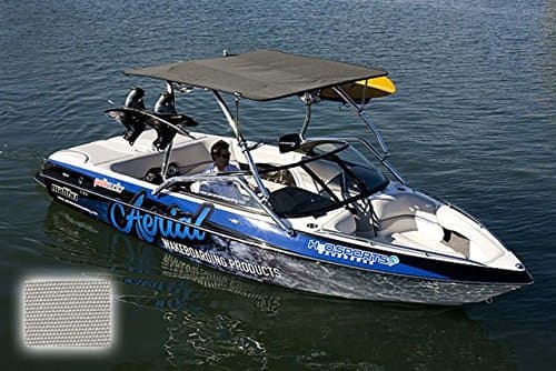 Eclipse Wakeboard Tower Bimini - Sunbrella Cadet Grey