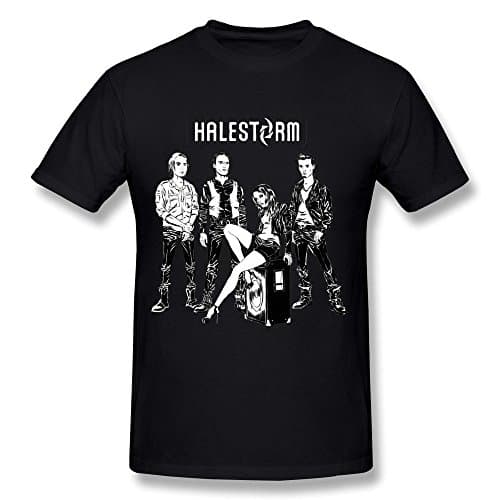 Losnger Men's Halestorm Band Hard Rock T Shirt