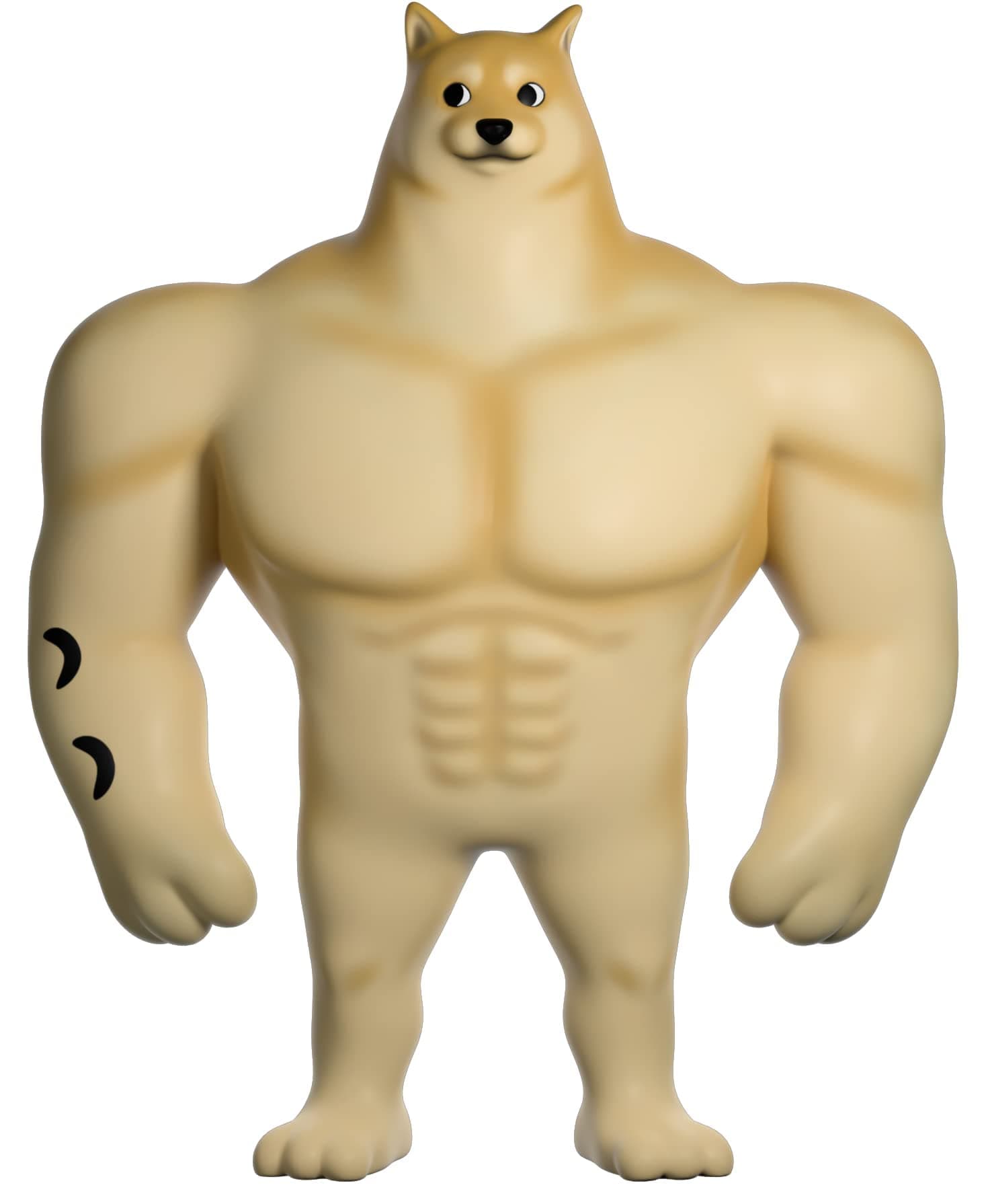 Youtooz Swole Doge Vinyl Figure, 5" Buff Doge Meme Figure Meme Collection Based on Famous Internet Memes