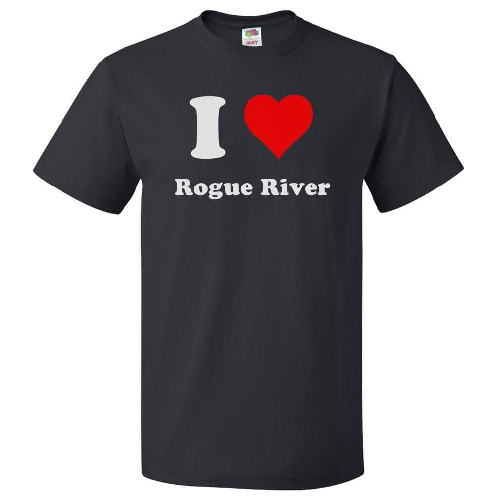 ShirtScope I Heart Rogue River T-Shirt - I Love Rogue River Tee