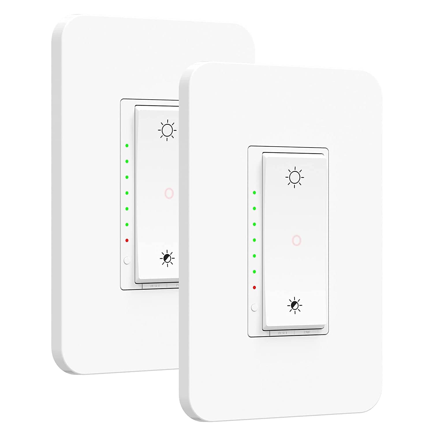 Smart Wi-Fi Dimmer Switch, Single Pole /3-Way Dimmer,Works with Amazon Alexa Google Assistant & IFTTT No Hub Required (2-Pack)