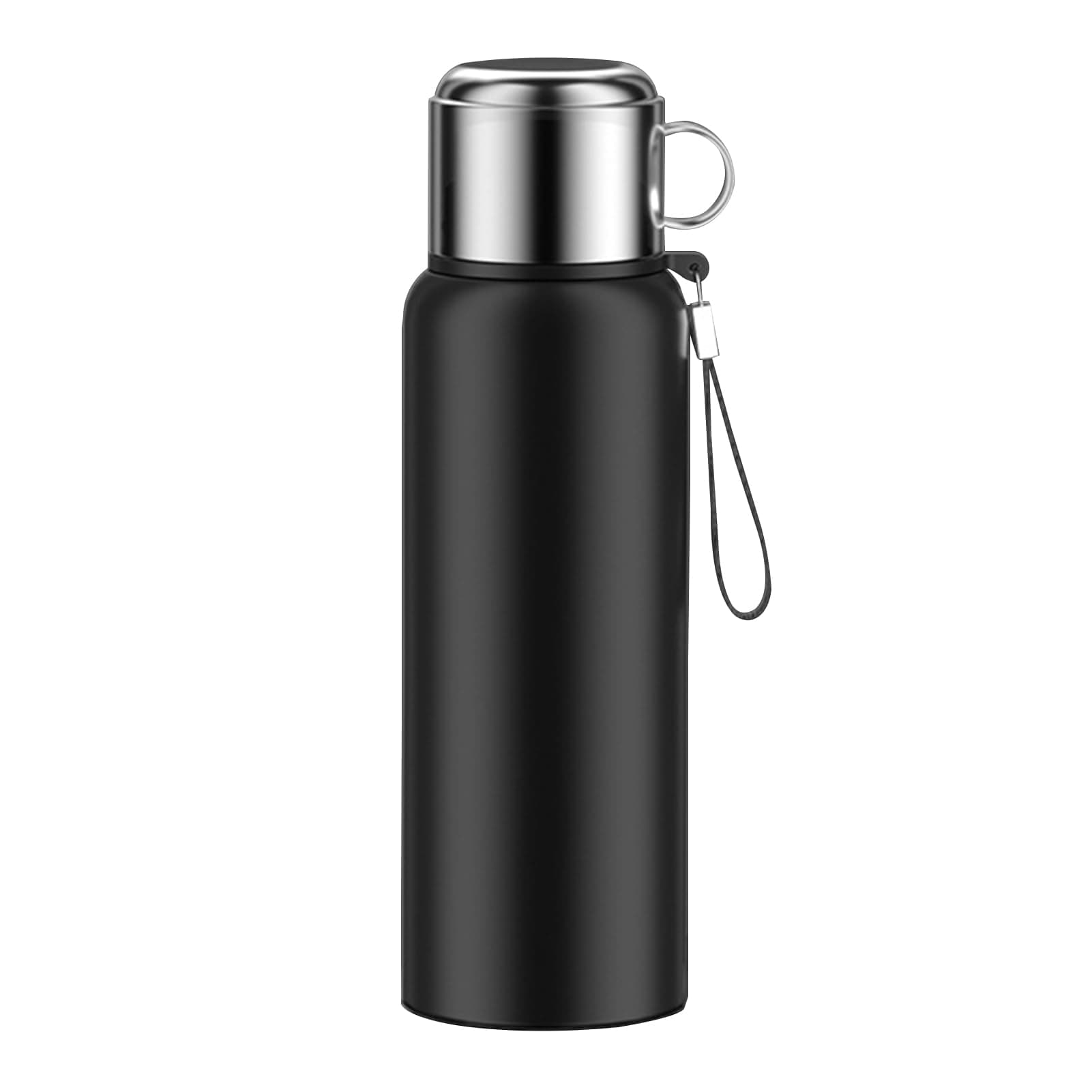 Insulation Cup, 600/800/1000/1200/1500MLStainless Steel Vacuum Flask with Temperature Display Portable Hot And Cold Water Bottle Silver 1500ML