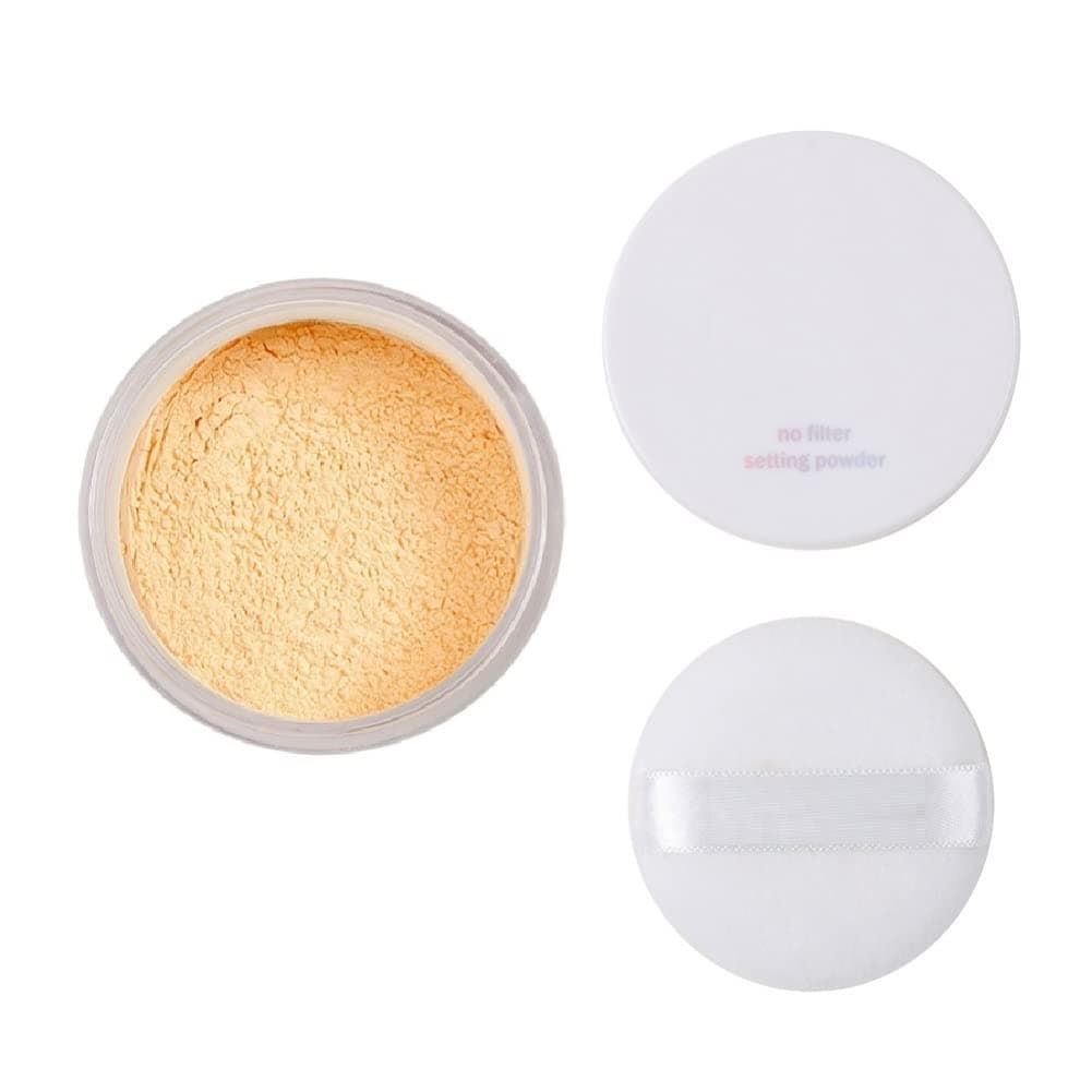 LucossSetting Powder Control Oil Brighten Skin Color Cover Blemish Whitening Face Setting Loose Powder, Great Choice and Gift for Grils.