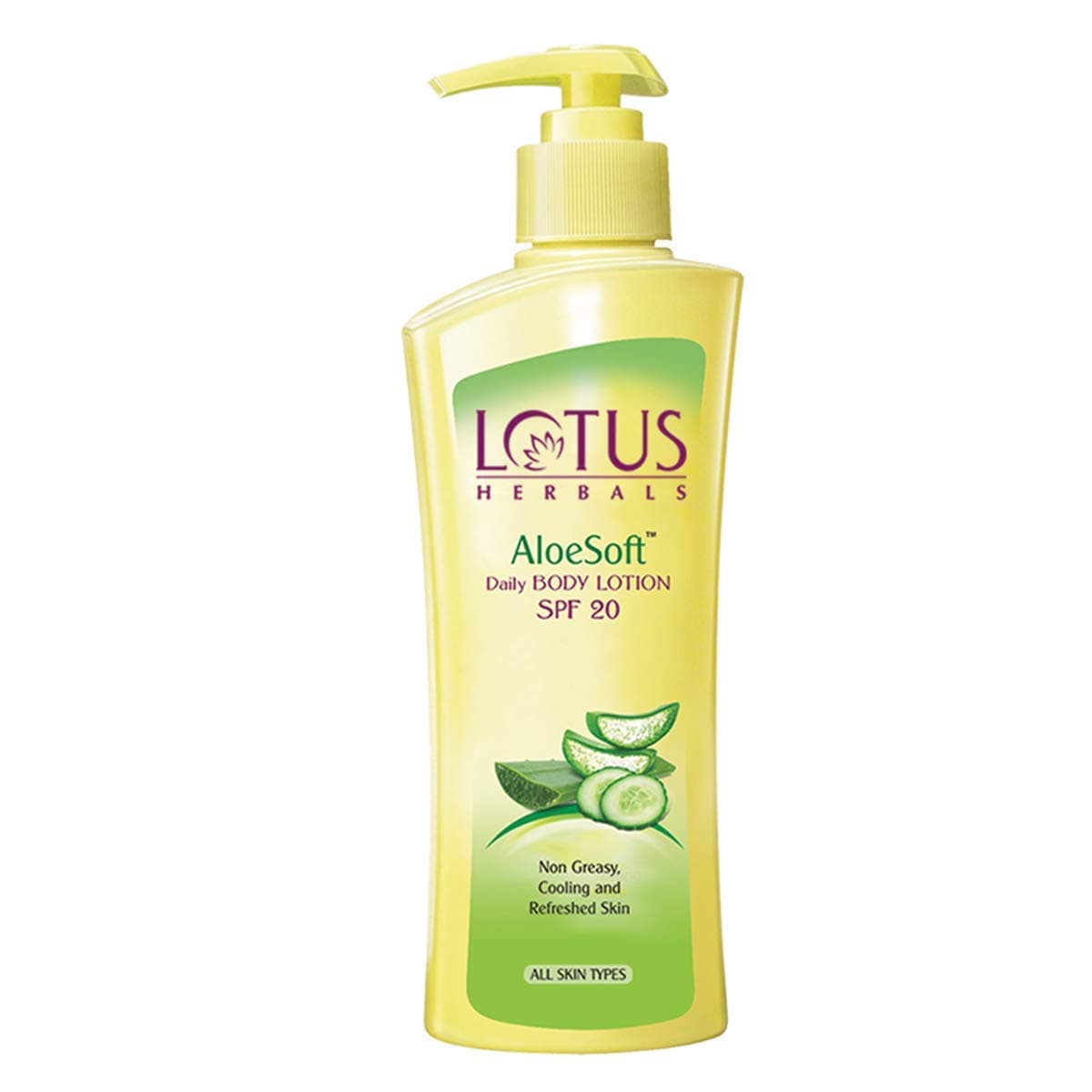 Lotus Herbals AloeSoft Daily Body Lotion SPF 20, White