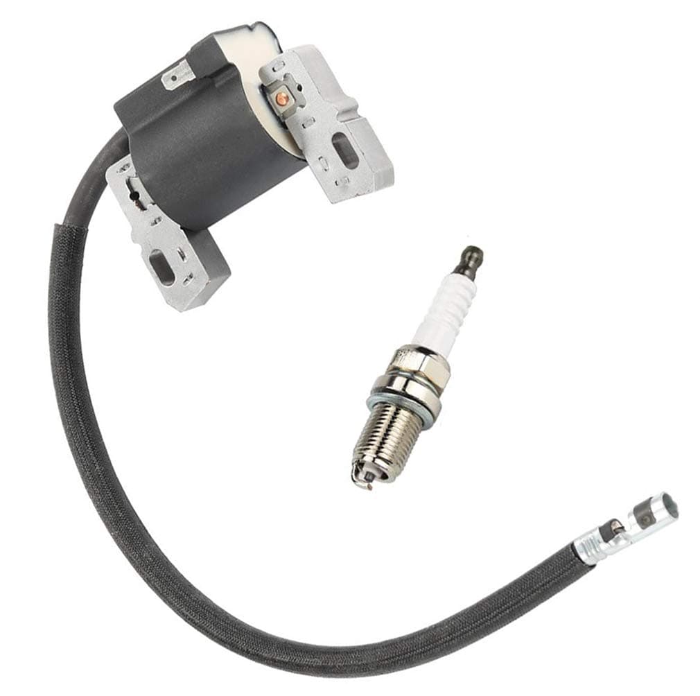 591459 Ignition Coil Magneto Armature + RC12YC Spark Plug Compatible with Briggs and Stratton 492341,491312,495859,490586 Lawn Mower Engines parts, By LIYYOO